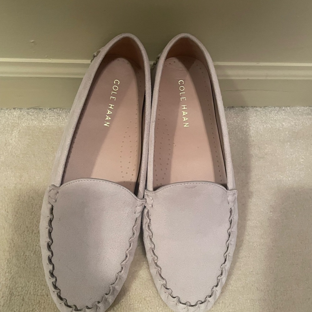 Cole Haan Gray Flats Minimalist Design